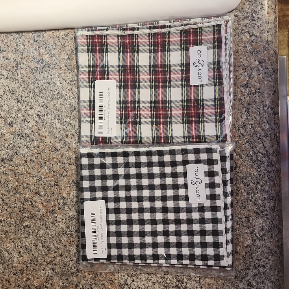 2 size large NWT Lucy and Co. Bandanas